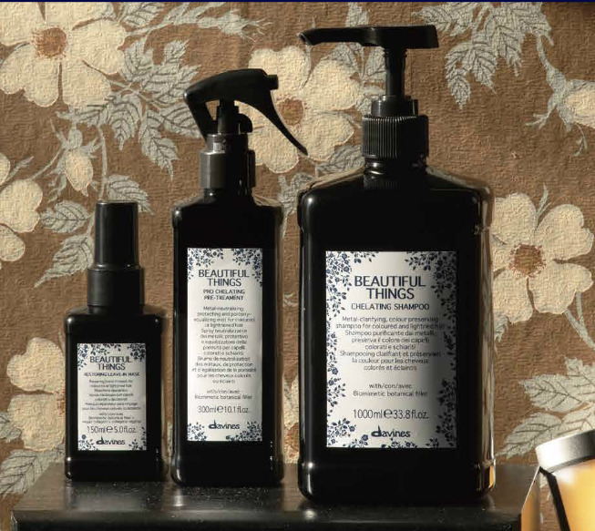 カラー施術で使用するダヴィネスのBEAUTIFUL THINGS製品